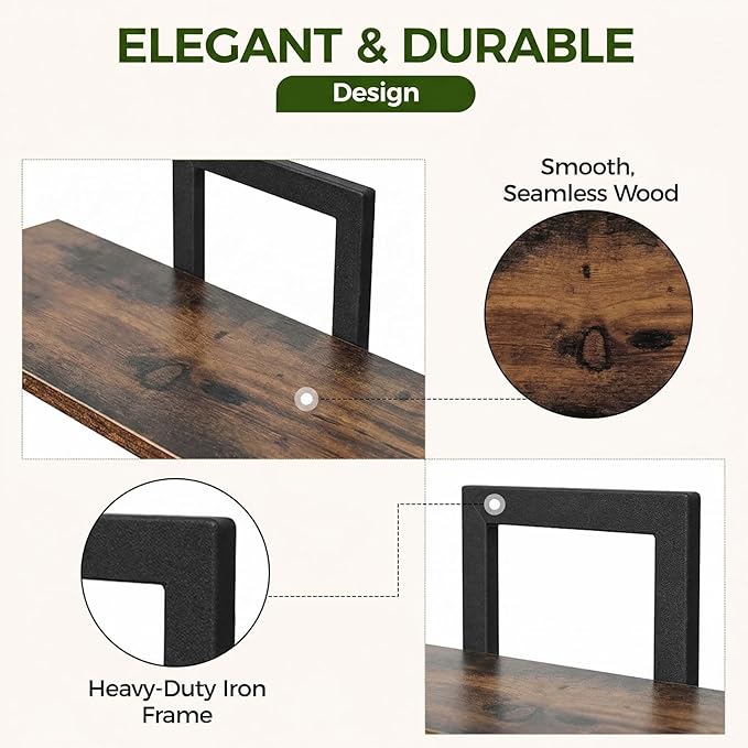 Bamworld Wall Planters for Indoor Plants Window Plant Shelves Vertical Plant Holder Wall Decor Plant Stand Indoor Floating Shelves for Plant Hangers for Living Room Bedroom Bathroom