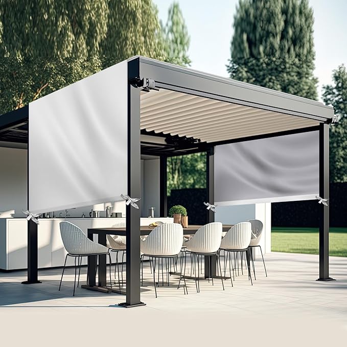 Universal Pergola Replacement Canopy Outdoor Canopy Shade Cover Waterproof Shade Top Cover for Outdoor Patio Porch Backyard(17 x 6.8 ft,Beige)