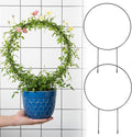 2 Pcs Trellis for Climbing Plants Indoor 14.5" Hoya Trellis Set Small Plant Support Stakes Round Climbing Plant Supports Flower Houseplant Hoya Support for Garden Stem Vines Potted Plants