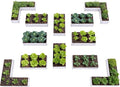 A ANLEOLIFE Set of 12, 18 Inch Tall Raised Garden Beds Kit, Rectangular & L-Shaped Combo Metal Planters – Ideal for Backyard DIY Creative Layouts, Antique White