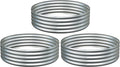 3PCS 4x4x1FT Galvanized Raised Garden Bed Kit,Vegetable Boxes-Round Metal Flower Box,Large Planter Raised Beds Outdoor Garden for Planting,Fruit,Herb-Silver