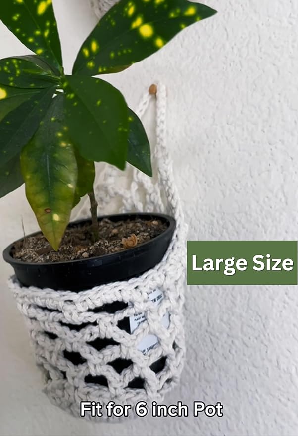 2 Packs Hanging Planters for Indoor Plants up to 6 in., Wall Plant Holder | Plant Hanger Indoor, Wall Planters for Indoor Plants, Hanging Plant (2PK, for 6 inch Pot)