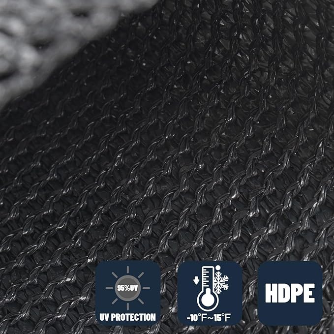 SUNNY GUARD Sun Shade Sail 7' X 13' Rectangle Graphite Grey UV Block Sunshade for Backyard Yard Deck Patio Garden Outdoor Activities and Facility(We Make Custom Size)