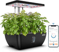 iDOO Hydroponics Growing System Kit 12Pods WiFi, Christmas Gifts for Women Mom, Indoor Herb Garden with LED Grow Light for Home, Built-in Fan, AutoTimer, 6.5L Large Tank Plant Germination Kit, Black