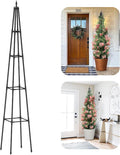 Obelisk Trellis for Climbing Plants Outdoor,6 Ft Garden Trellis for Potted Plants, Metal Trellis with Anti-Rust Coated for Potted Plants Indoor, Plant Support for Vegetables, Vines