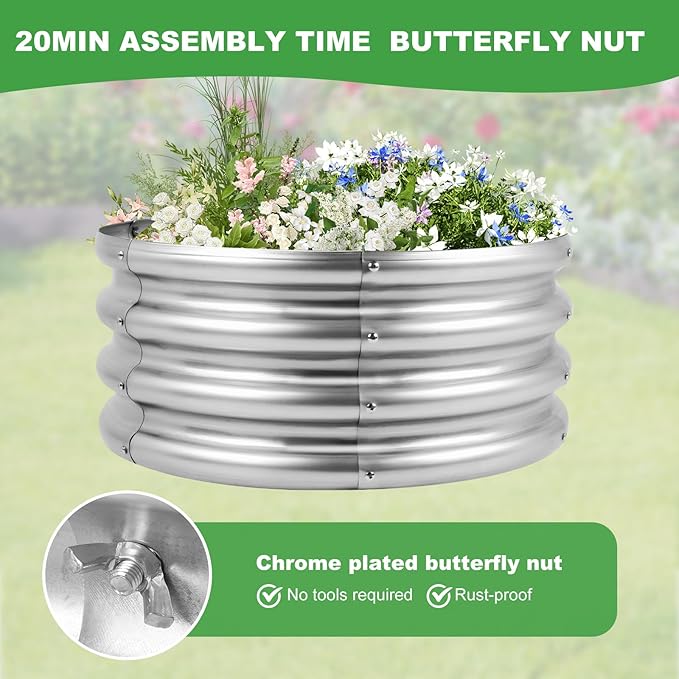 Raised Garden Bed (1, 2×2×1ft)