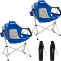 KingCamp Hammock Camping Chair, Swinging Portable Folding Camp Chairs for Adults Max 400lbs Heavy Duty Foldable Oversized Rocker with Aluminum Alloy Frame Cup Holder for Outdoor Beach Patio Sport