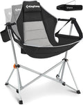 KingCamp Hammock Camping Chair, Swinging Portable Folding Camp Chairs for Adults Max 400lbs Heavy Duty Foldable Oversized Rocker with Aluminum Alloy Frame Cup Holder for Outdoor Beach Patio Sport