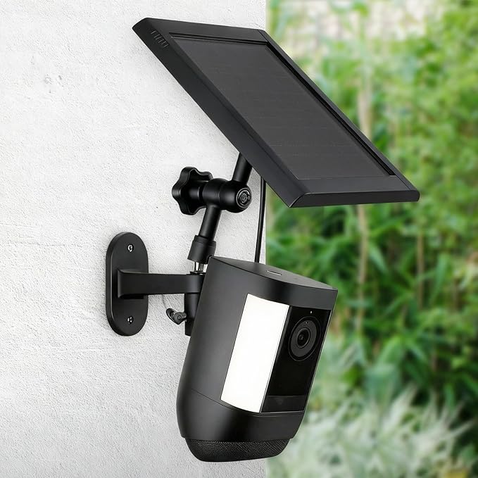 2-in-1 Wall Mount for Solar Panel, Stick Up Cam Battery, Spotlight Cam and Spotlight Cam Plus/Pro(Battery), Adjustable Angle to Get Maximum Sunlight for Your Solar Panel