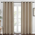 NICETOWN Blackout Curtains 84 Inch Length, Thermal Insulated Room Darkening Drapes Grommet Window Covering for Living Room Bedroom (W52 x L84 Inch, 1 Panel, Taupe)