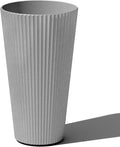 Veradek Demi Series Tall Planter for Porch, Patio, Backyard | Durable Plastic-Concrete Material | Modern Décor for Tall Plants, Grasses