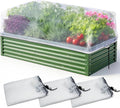 KEOHOL 3-Pack Garden Netting for Raised Beds, 59.1" × 27.6" × 17.7" Rectangular Plant Covers with Ultra-fine Mesh, UV Protected HDPE Plant Netting for Vegetables Flowers Fruits