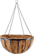Arcadia Garden Products Round Hanging Planter Basket with Coco Liner 24 Inch