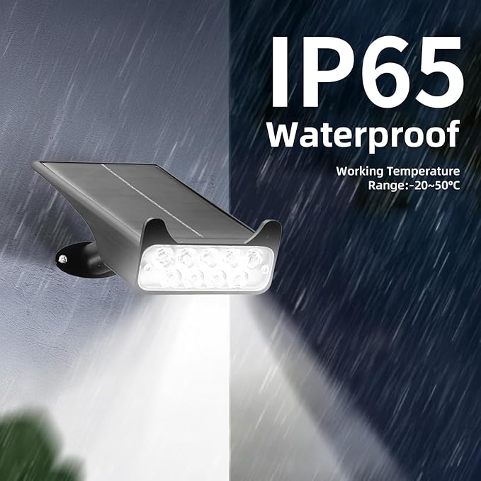 Solar Spotlights Outdoor Waterproof Landscape Path Lights Solar Dusk to Dawn Outdoor Lighting 4 Brightness Modes for Garden Pathway Tree Driveway Porch Yard