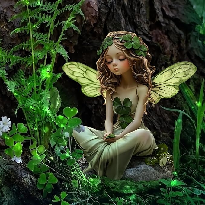 Fairy Garden Stake Decor, Acrylic 2D Garden Fairy Decoration, Fairy Garden Accessories for Outdoor Indoor Yard Lawn Pot Plants