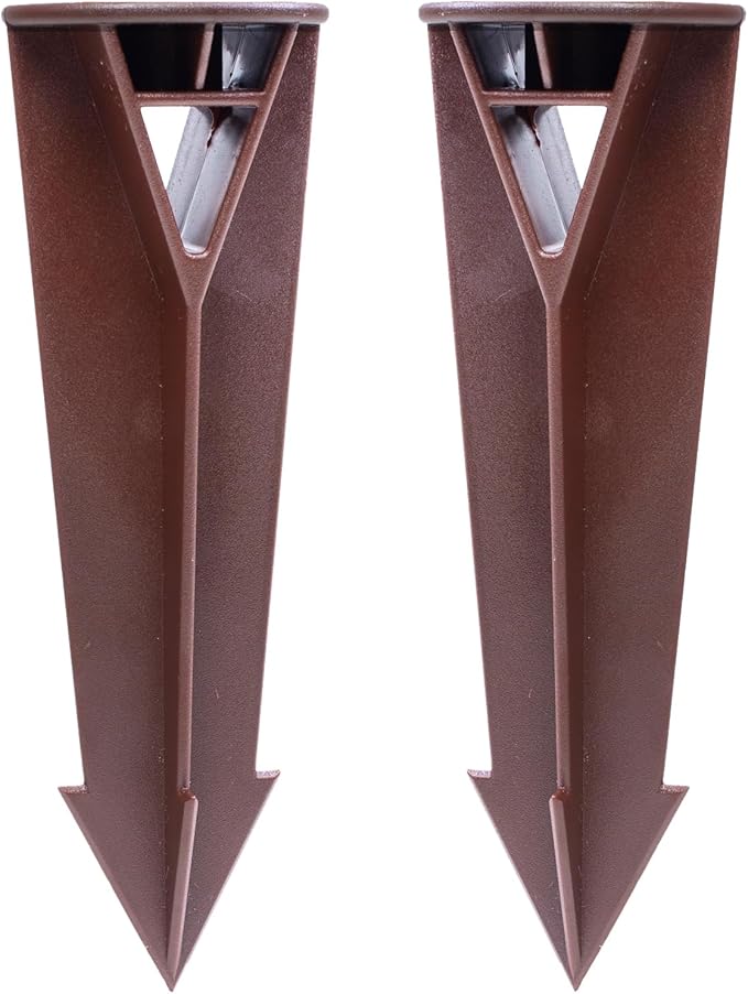 ABS Plastic Ground Stake Spike Replacement for Low Voltage Landscape Light，Outdoor Garden Spotlight Pathway Flood Light,1/2"-14 NPSM Thread