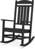 POLYWOOD Presidential Rocking Chair in Black