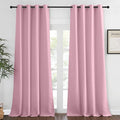 NICETOWN Bedroom Curtain Room Darkening Drapery 102 inches Length - Home Fashion Thermal Insulated Grommet Room Darkening Curtain for Living Room (Rouge Pink, 1 Panel, 52 x 102 inches)