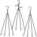 Heybe Swivel Hanging Basket Chains 23 Inches 4 Leads Hanging Chains Flower Pot Hanger Replacement Plant Hangers for Planters and Lanterns, Pack of 3 (4 Legs-Swivel)
