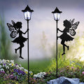 ZKLiLi Fairy Solar Garden Light,Outdoor Garden Fairy Decor Waterproof Large Hanging Lantern Decorations for Patio Yard Porch Lawn Pathway Statues Outdoor Decor Gifts（White Light）