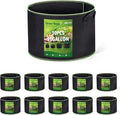 Delxo 10 Gallon Grow Bags 10 Pack for Planting, Fabric Pots Plants Growing Bags with Handles Heavy Duty Aeration Thickened Nonwoven