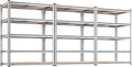 REIBII 2020LBS Garage Shelving Heavy Duty Metal Shelving 5 Tier Storage Shelves, Metal Shelves for Basement, Warehouse, Pantry, Closet, Kitchen, 72" H x 35.55" W x 16" D, Galvanized, 3 Pack