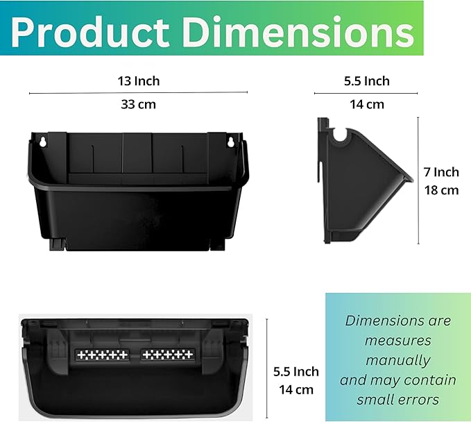 Maxona Black Color Vertical Garden Planter - 4 Pack, 13 inch Wall Mounted Planter for Patio Outdoor Decor, Home Plastic Pot Balcony Plant Vegetable Fruit Herb Hanging Pocket Holder Flowerpot