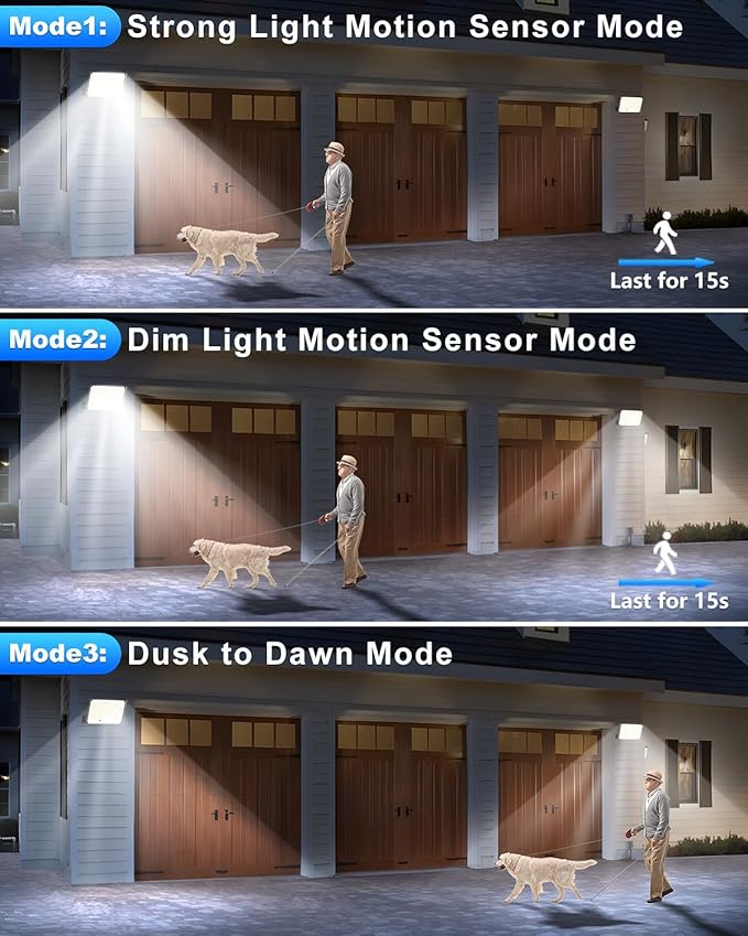 Solar Outdoor Lights, 172LED 3Modes Split Motion Sensor Lights with Remote Control, IP65 Waterproof Solar Flood Lights for Yard, Patio, Garden, Garage (1 Pack)