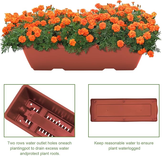 5 Tier Vertical Raised Garden Bed Planter Box, Vertical Raised Bed with Drainage Holes for Indoor Outdoor Herbs Flowers Vegetables Plants, Red