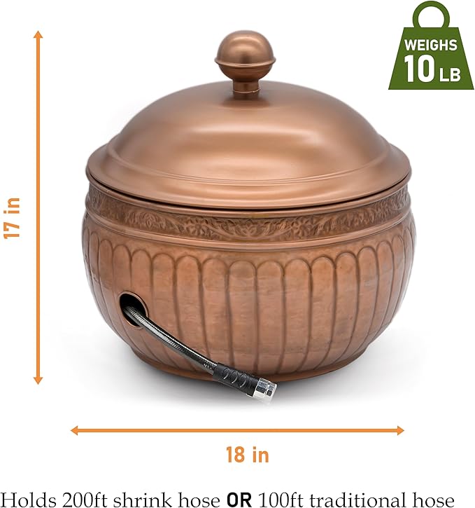 La Jolla Hose Pot with Lid - Copper Finish by Good Directions
