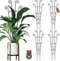 32.6in Plant Trellis for Climbing Plants Indoor, Expandable Large Metal Trellis for Potted Plants, Heavy-Duty Tall Pothos Plant Climber Support for Ivy Pothos Hoya Monstera, 4P