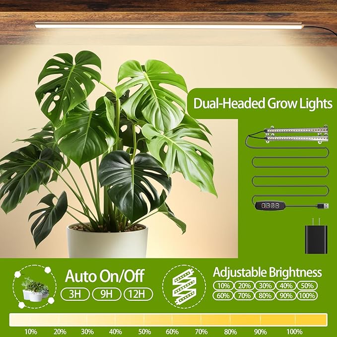 Plant Stand Indoor with Grow Light, 2 Pack Hanging Plant Stand Plant Shelf Indoor, 65'' Tall Plant Stands Plant Holders for Indoor Plants, Living Room, Bedroom, Balcony