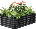 5×3×1.4FT Galvanized Raised Garden Bed Outdoor, Metal Raised Garden Bed Kit, Large Planter Raised Beds, 4 In1 Modular Raised Planter Box Outdoor,Raised Beds for Gardening for Vegetables Flowers Herbs