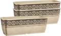 Classic Home and Garden Corinthian Trough, 10", Ivory Ash (Pack of 3)