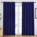 NICETOWN Navy Blue Blackout Curtains 84 inch Length, Grommet Top Room Darkening Drapes for Bedroom Living Room, Light Blocking Window Covering for Privacy (W66 x L84 Inch, 1 Panel)