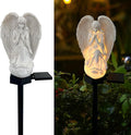 Solar Garden Angel Lights, Waterproof Outdoor Garden Angels Statue Decorations Angel Solar Lights for Cemetery Gravesite Grave Outside Yard Patio Lawn Porch