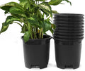 2 Gallon 10-Pack Nursery Pot Black Plastic Planters for Outdoor Indoor Plants Gardening Flower Pots Plant Pots with Drainage Holes