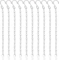 YINGFENG 10 Pack 9.5 Inch Silver Hanging Chains for Hanging Bird Feeders, Bird Houses, Planters, Baskets, Birdbaths, Lanterns, Wind Chimes, Billboards, Signs and Ornaments