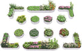 A ANLEOLIFE Set of 14, 18 Inch Tall Raised Garden Beds Kit, Heart-Shaped, Large Oval & Round Metal Planters – Ideal for Backyard Vegetables Flowers Herbs, Antique White