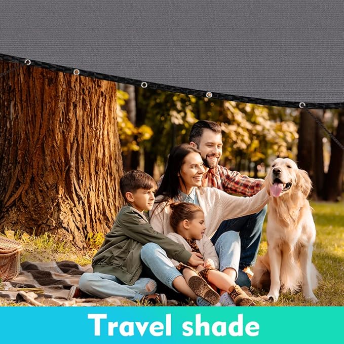 90% Shade Cloth Sun Shade Fabric Privacy Screen Shade Cover for Patio Garden Pergola Shade Cover Canopy with Gromments