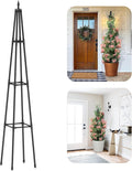 Obelisk Trellis for Climbing Plants Outdoor,5.2 Ft Garden Trellis for Potted Plants, Metal Trellis with Anti-Rust Coated for Potted Plants Indoor, Plant Support for Vegetables, Vines