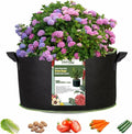 1-Pack 100 Gallon Plant Grow Bags, Thickened Nonwoven Fabric Pots with Handles,Sturdy Garden Planters Aeration Gardening Container to for Plants, Vegetables, and Flowers