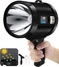 Spotlight 1000000 Lumens, 6 Modes Led Rechargeable Spotlight Flashlight As Seen on TV with Tripod, 3 Color Filters, Super Bright Solar Spot Lights Outdoor Handheld for Hunting, Boating, XXXL
