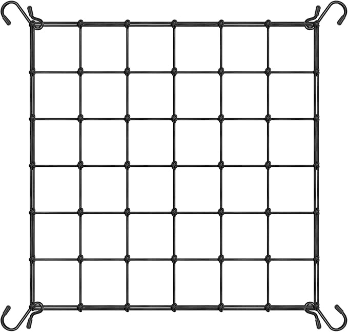 VIVOSUN 3 x 3Ft. Elastic Trellis Netting with 4 Hooks for Climbing Plants, Vegetables, Fruits, and Flowers, 1-Pack