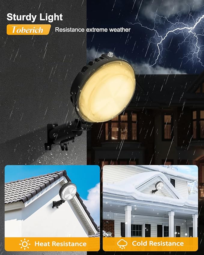 LED Barn Light 2Packs, 150W 20000LM Yard Area Lights Dusk to Dawn Outdoor Lighting with Photocell 3000K Warm White Adjustable Angle IP66 Waterproof Street Lights for Security/Farmhouse/Garage