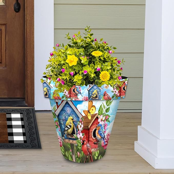 Briarwood Lane Floral Birdhouses Large Planter