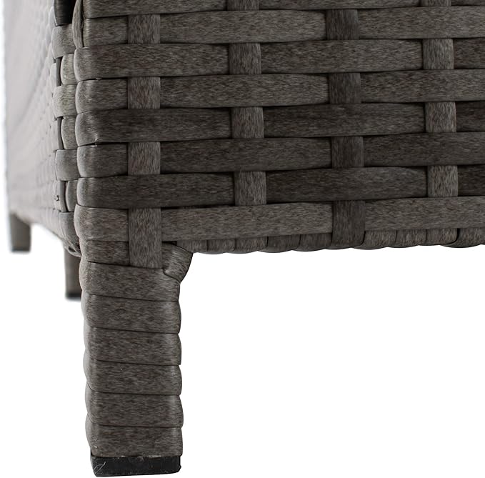 Safavieh PAT7500B Outdoor Collection Cadeo Grey Cushion Daybed