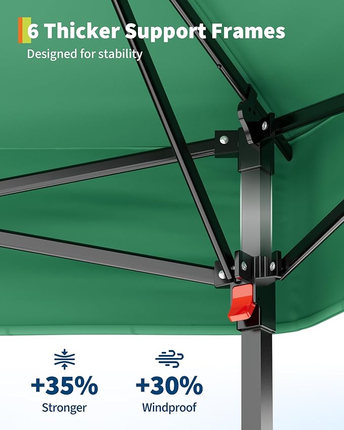 11'x11 Pop-Up Gazebo, Instant Outdoor Canopy Tent with Mosquito Nettings, Durable Steel Frame, Water, and UV Proof, for Patio, Garden, Courtyard, Party (Green)