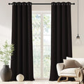 NICETOWN Blackout Drapery Curtain Panel 90 inches Long - Window Treatment Thermal Insulated Grommet Blackout Curtain/Drape for Bedroom Living Room (Toffee Brown, 1 Panel, 46 by 90 inches)