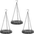 Plant Hanger Indoor Outdoor 3 Pack, Hanging Planter for Indoor Outdoor Plants, Hanging Plant Holder Shelf, Hanging Basket, Decorative Metal Plant Holder